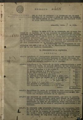 Decretos correspondientes al año 1931de los meses Julio a Diciembre - Presidencia de la República - Departamento de Justicia y Culto.