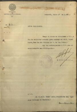 Notas varias del Ministerio de Justicia Culto e Instrucción Pública correspondiente a los meses julio, agosto y septiembre del año 1927.